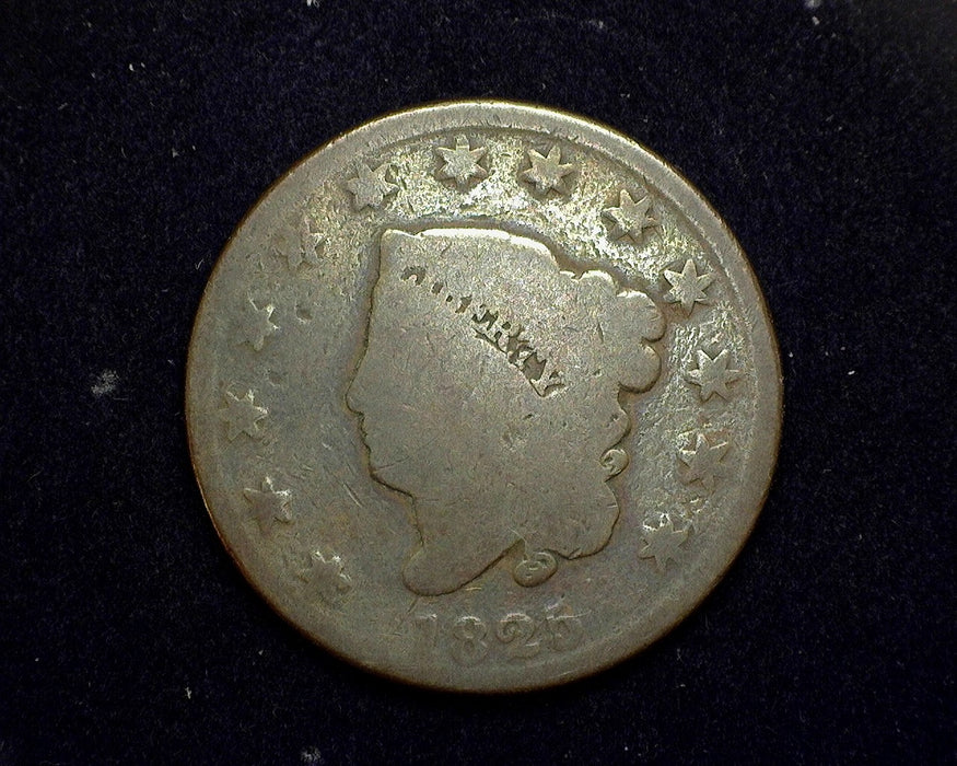 1825 Large Cent Coronet AG Small A's - US Coin