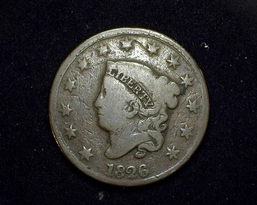 1826 Large Cent Coronet G Close date - US Coin