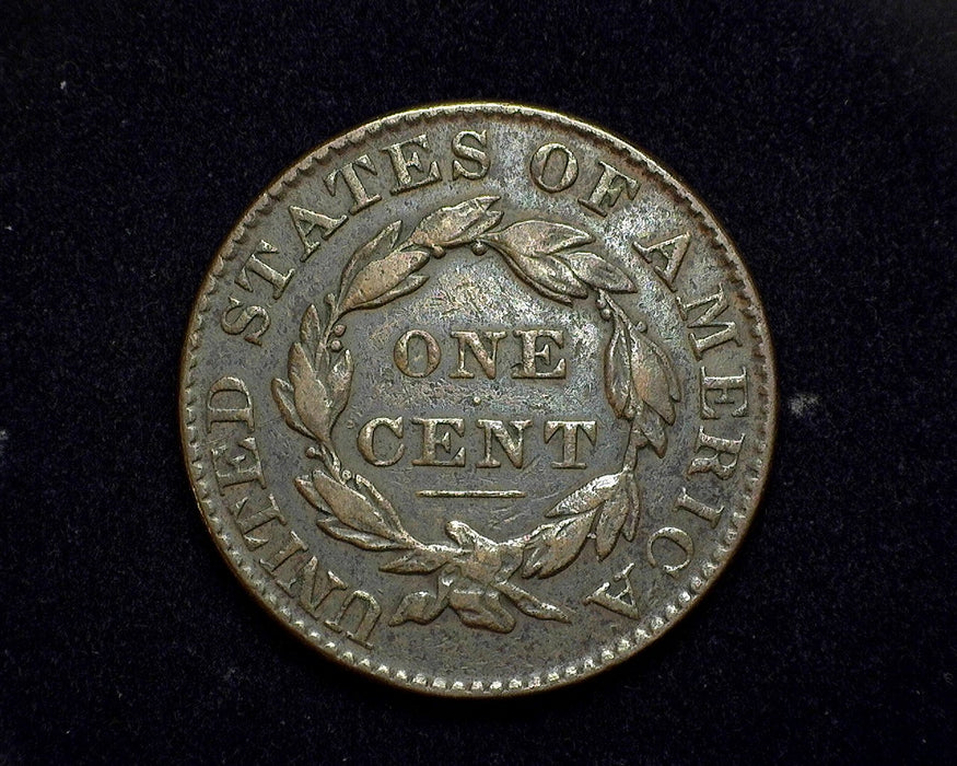 1827 Large Cent Coronet F/VF - US Coin