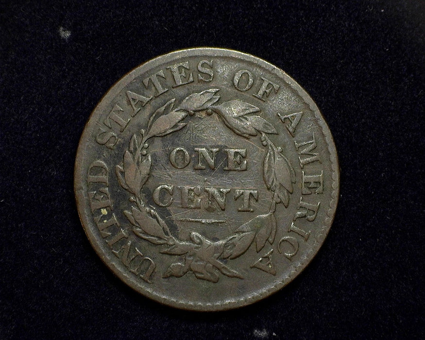 1828 Large Cent Coronet F Small date - US Coin