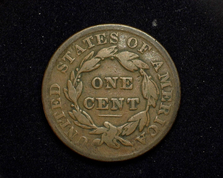 1837 Large Cent Matron F Medium letters - US Coin