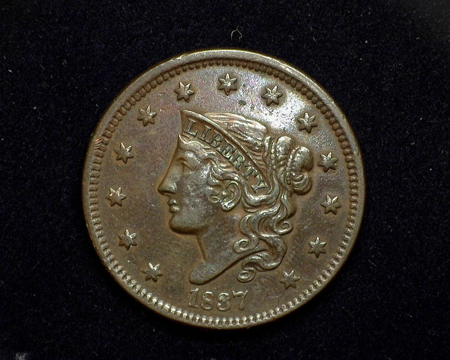 1837 Large Cent Matron VF/XF Head 38 - US Coin