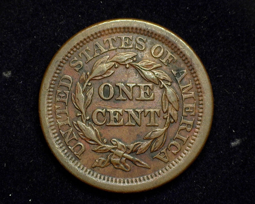 1843 Large Cent Braided Hair Cent XF Petite head large 1 - US Coin