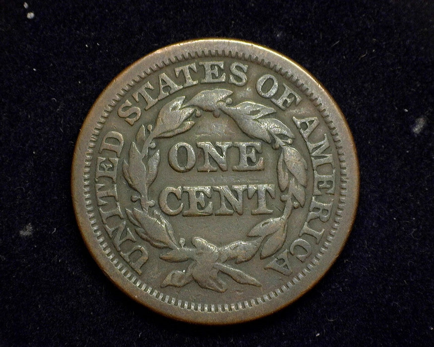 1844 Large Cent Braided Hair Cent VG/F - US Coin