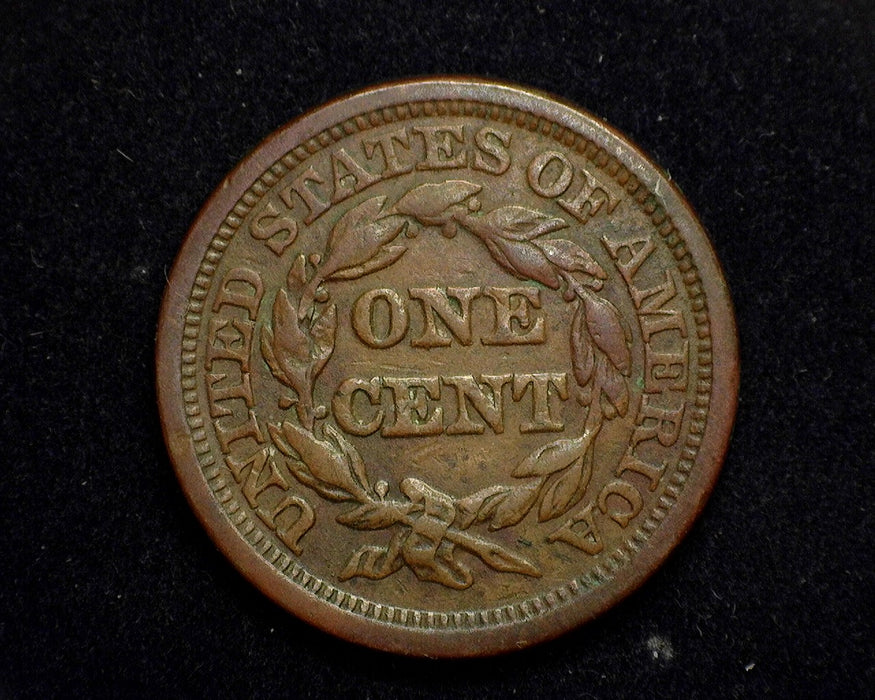 1845 Large Cent Braided Hair Cent VF - US Coin