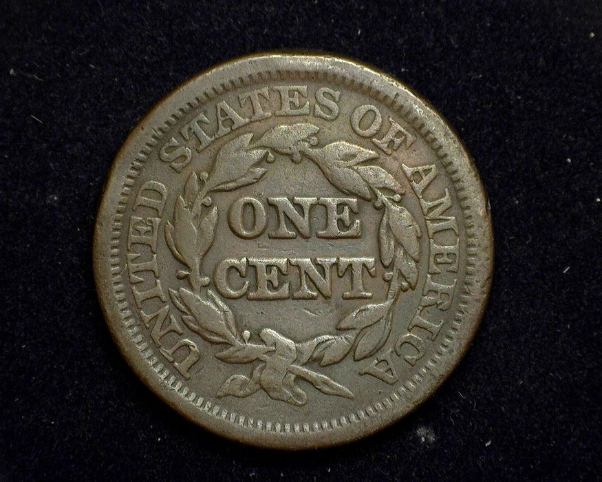 1846 Large Cent Braided Hair Cent VG Small date - US Coin