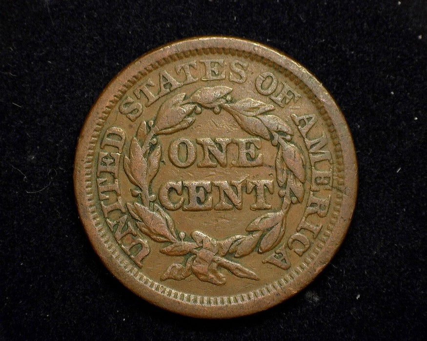 1846 Large Cent Braided Hair Cent VF Medium date - US Coin