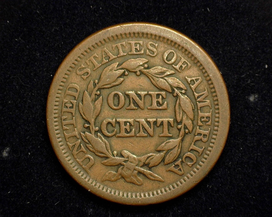 1851 Large Cent Braided Hair Cent VF - US Coin