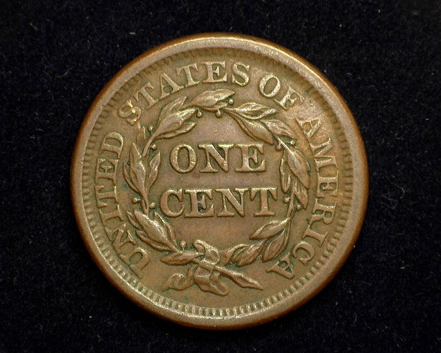 1857 Large Cent Braided Hair Cent XF Small date - US Coin