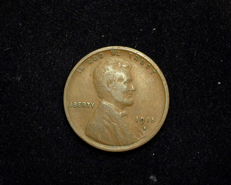 1915 S Lincoln Wheat Penny/Cent F - US Coin