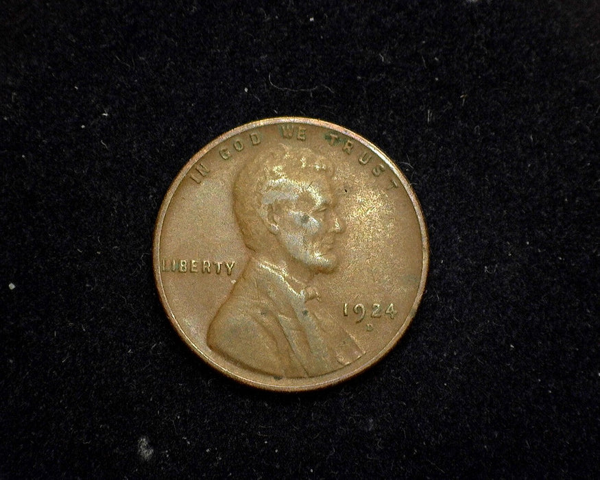 1924 D Lincoln Wheat Penny/Cent VF - US Coin