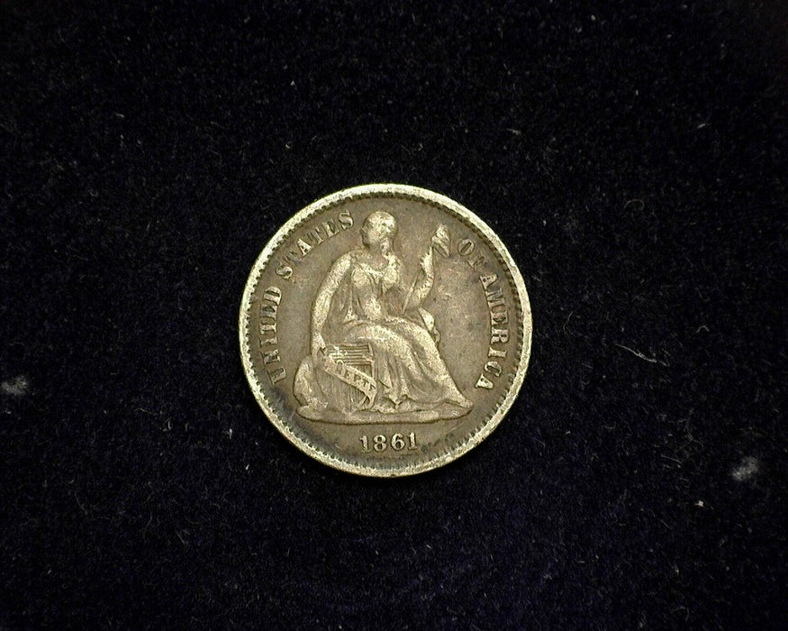 1861 Liberty Seated Half Dime VF - US Coin