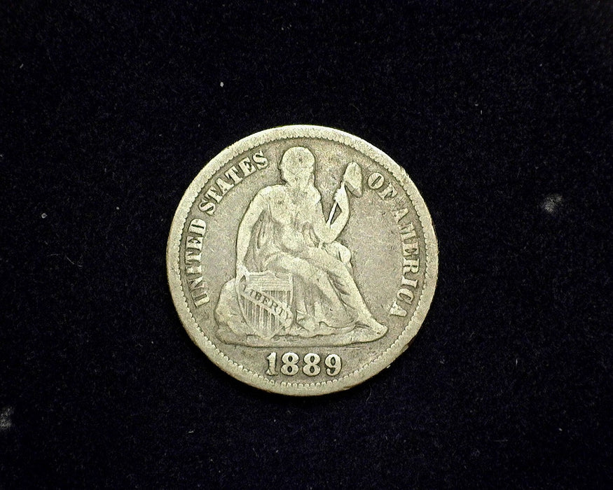 1889 Liberty Seated Dime F - US Coin