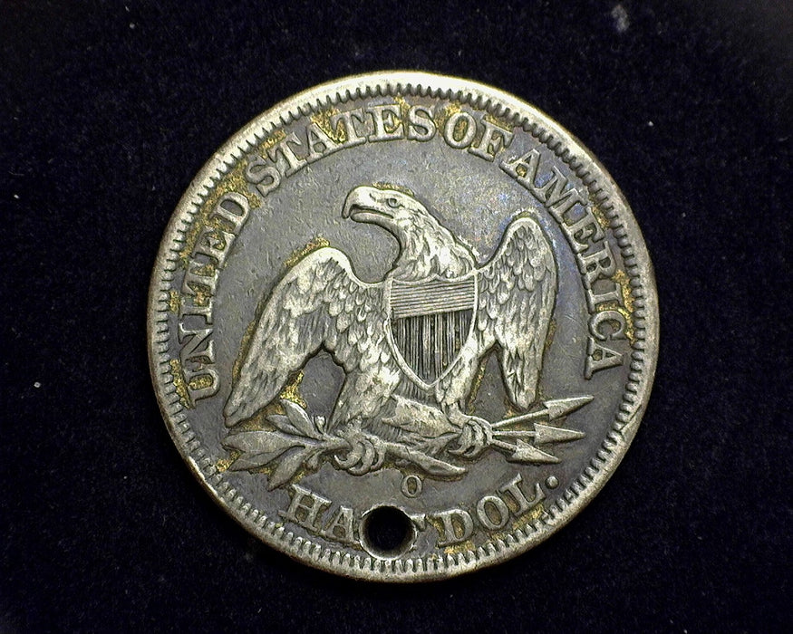 1855 O Liberty Seated Half Dollar VF Hole - US Coin