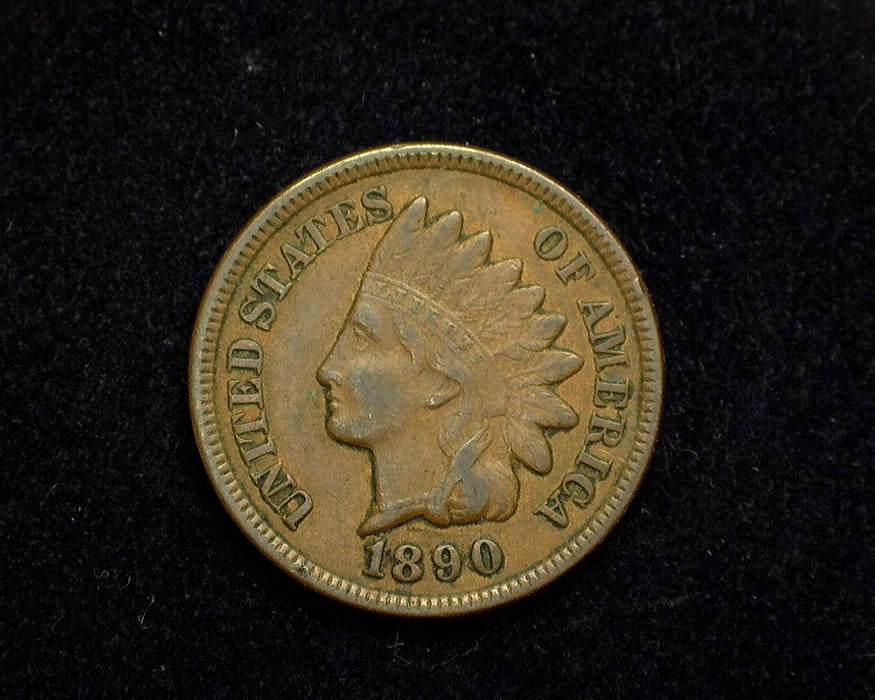 1890 Indian Head Penny/Cent VF/XF - US Coin