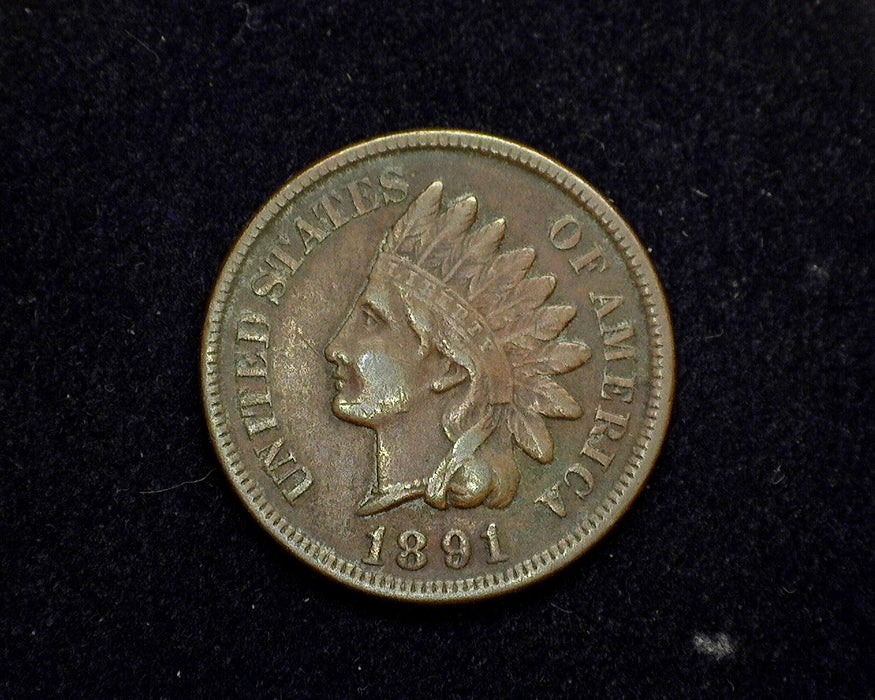 1891 Indian Head Penny/Cent VF - US Coin