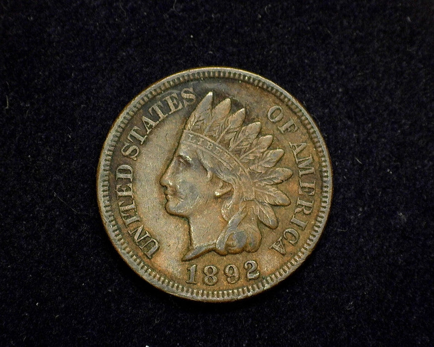 1892 Indian Head Penny/Cent XF - US Coin