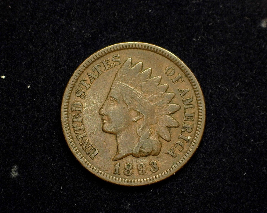 1893 Indian Head Penny/Cent VF/XF - US Coin