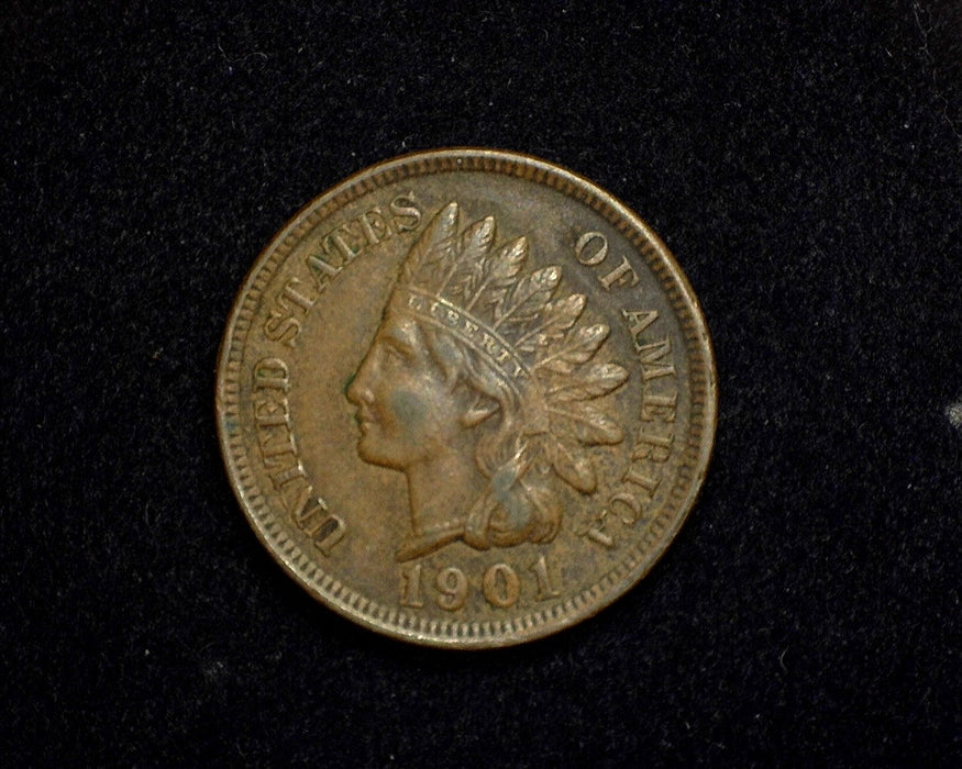 1901 Indian Head Penny/Cent XF - US Coin