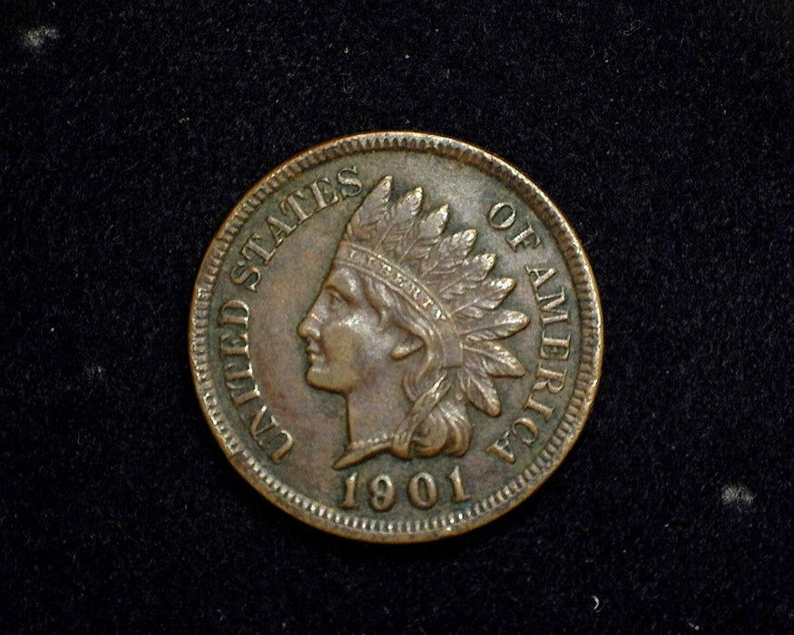 1901 Indian Head Penny/Cent XF - US Coin