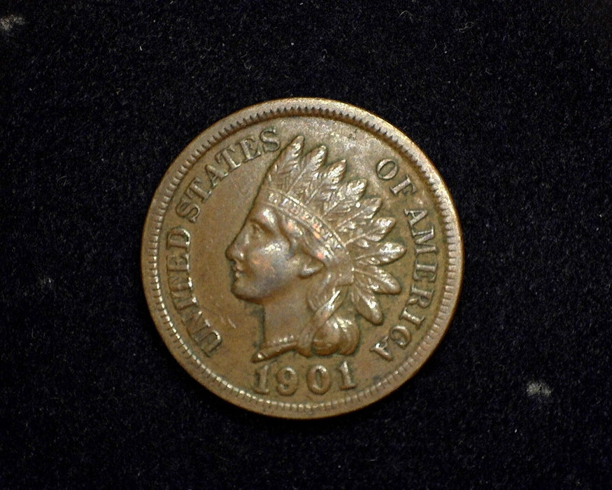 1901 Indian Head Penny/Cent XF - US Coin