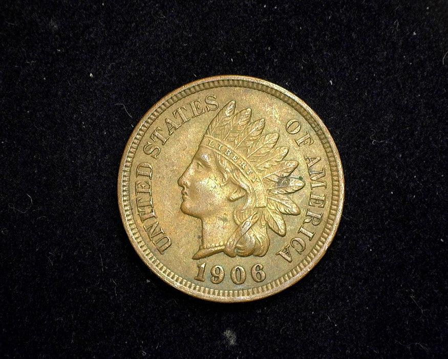 1906 Indian Head Penny/Cent AU - US Coin