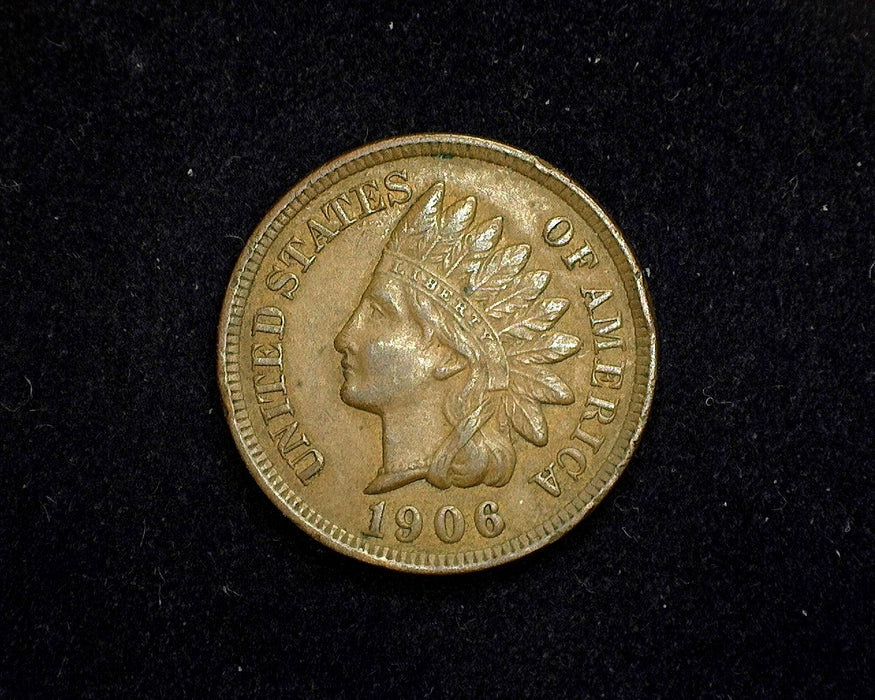 1906 Indian Head Penny/Cent XF - US Coin