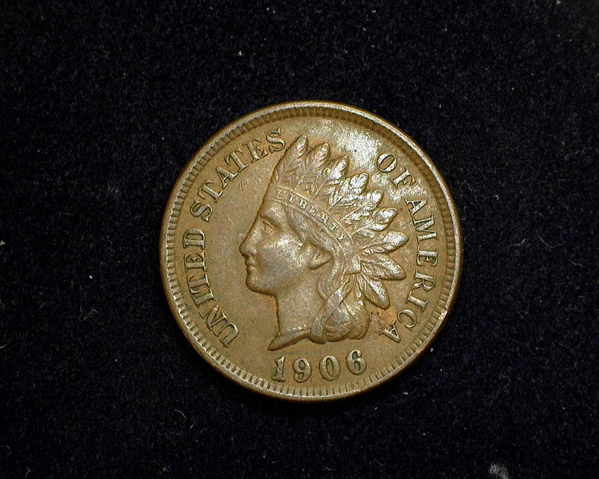 1906 Indian Head Penny/Cent XF - US Coin