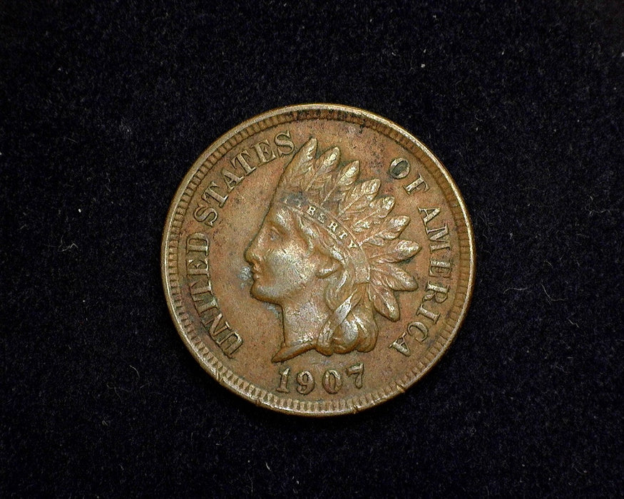 1907 Indian Head Penny/Cent XF - US Coin