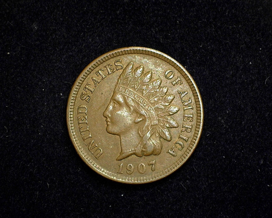 1907 Indian Head Penny/Cent XF - US Coin