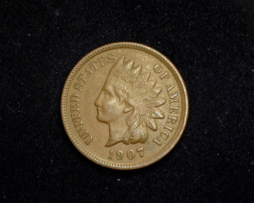 1907 Indian Head Penny/Cent XF - US Coin