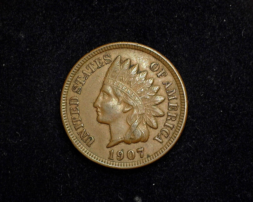 1907 Indian Head Penny/Cent XF - US Coin