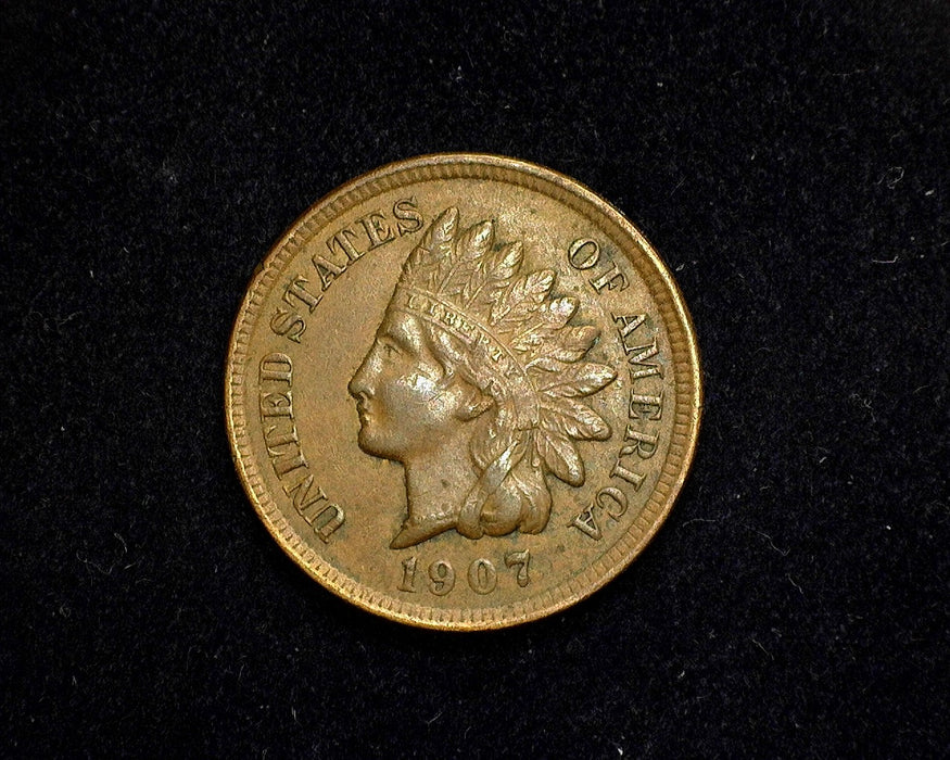 1907 Indian Head Penny/Cent XF - US Coin