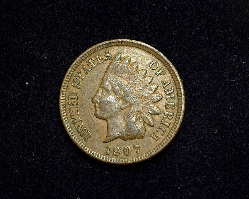 1907 Indian Head Penny/Cent XF - US Coin