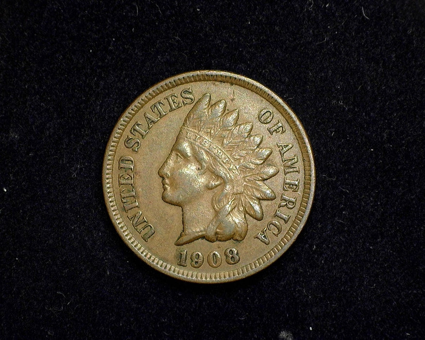 1908 Indian Head Penny/Cent XF - US Coin