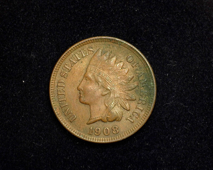 1908 Indian Head Penny/Cent XF - US Coin