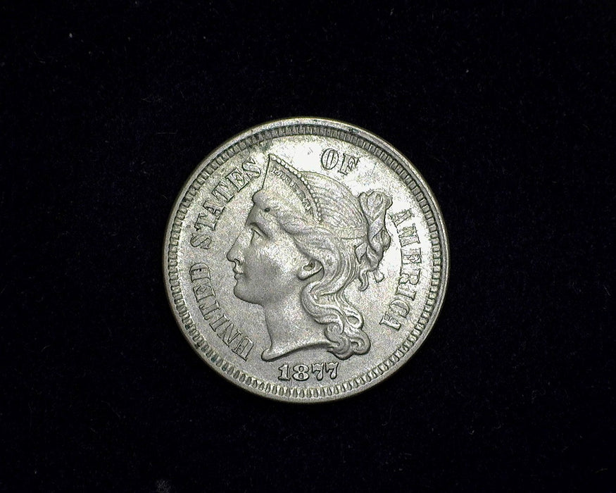 1877 Three Cent Nickel Proof - US Coin