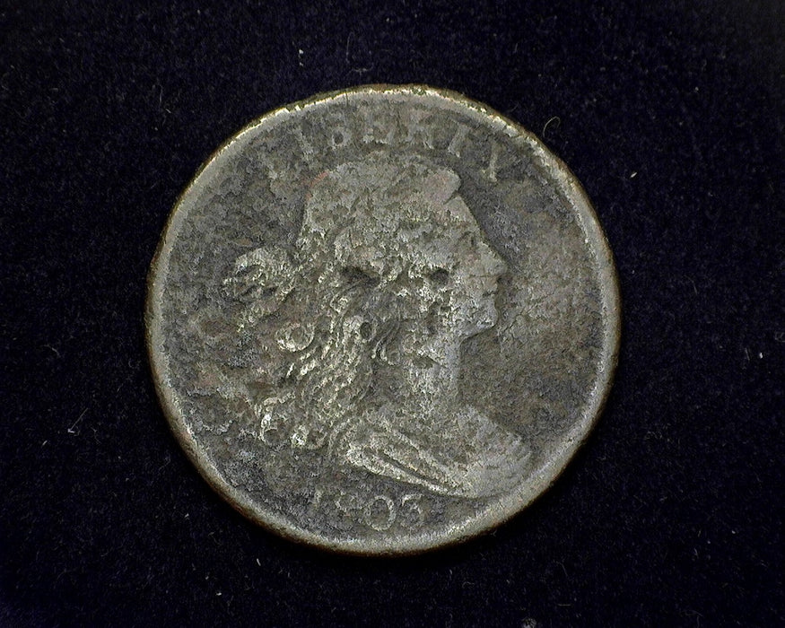 1803 Large Cent Draped Bust Filler corrosion - US Coin