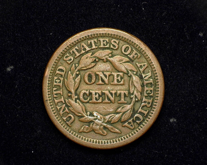 1847 Large Cent Coronet F with 7 to left - US Coin