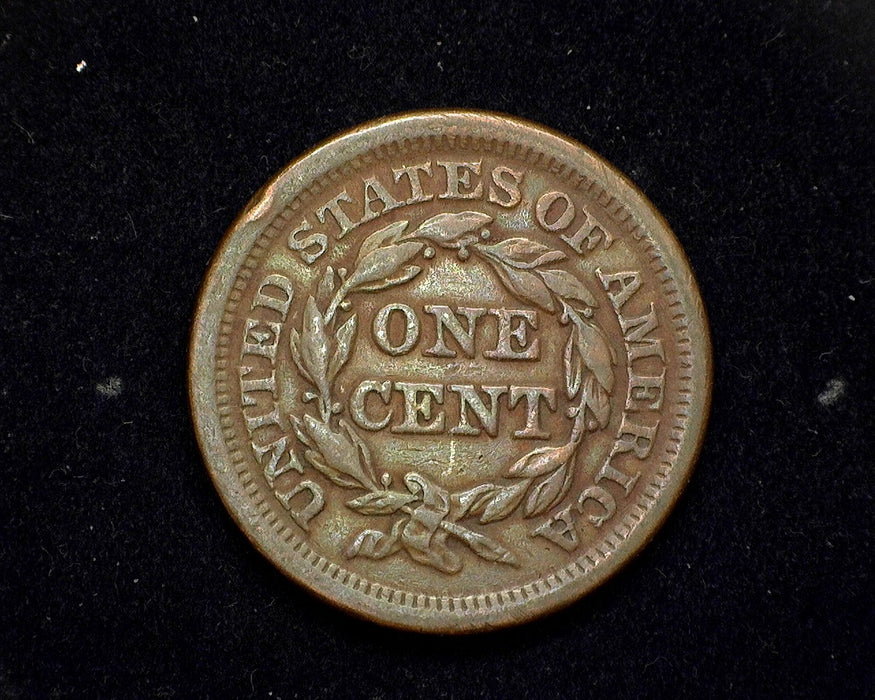 1853 Large Cent Coronet VF - US Coin