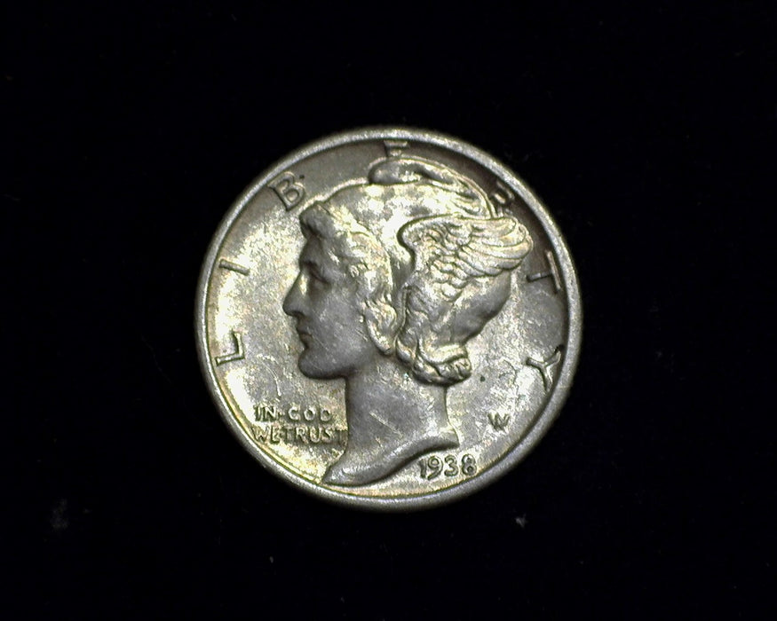 1938 Mercury Dime AU - US Coin