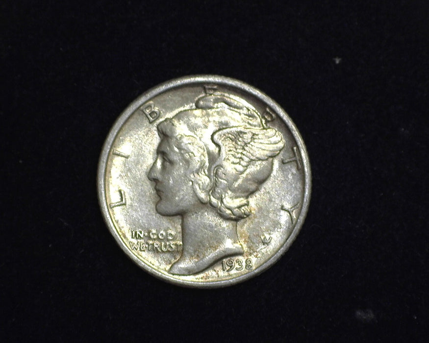 1938 S Mercury Dime AU - US Coin