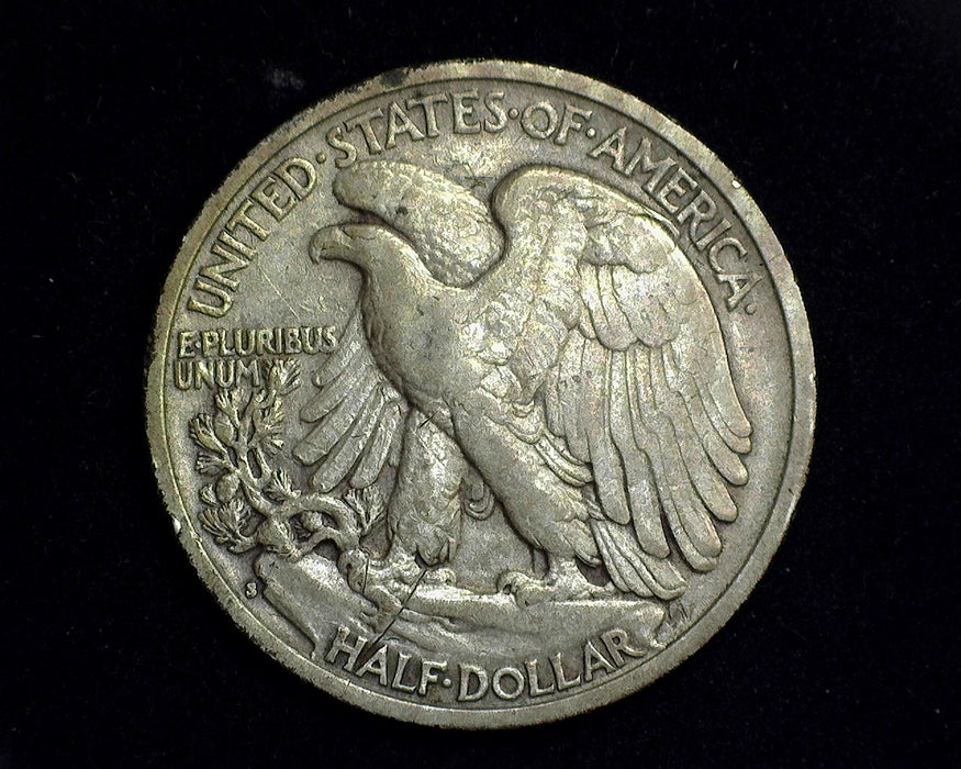 1937 S Liberty Walking Half Dollar VF - US Coin