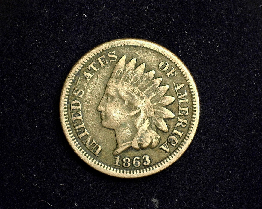 1863 Indian Head Penny/Cent F - US Coin