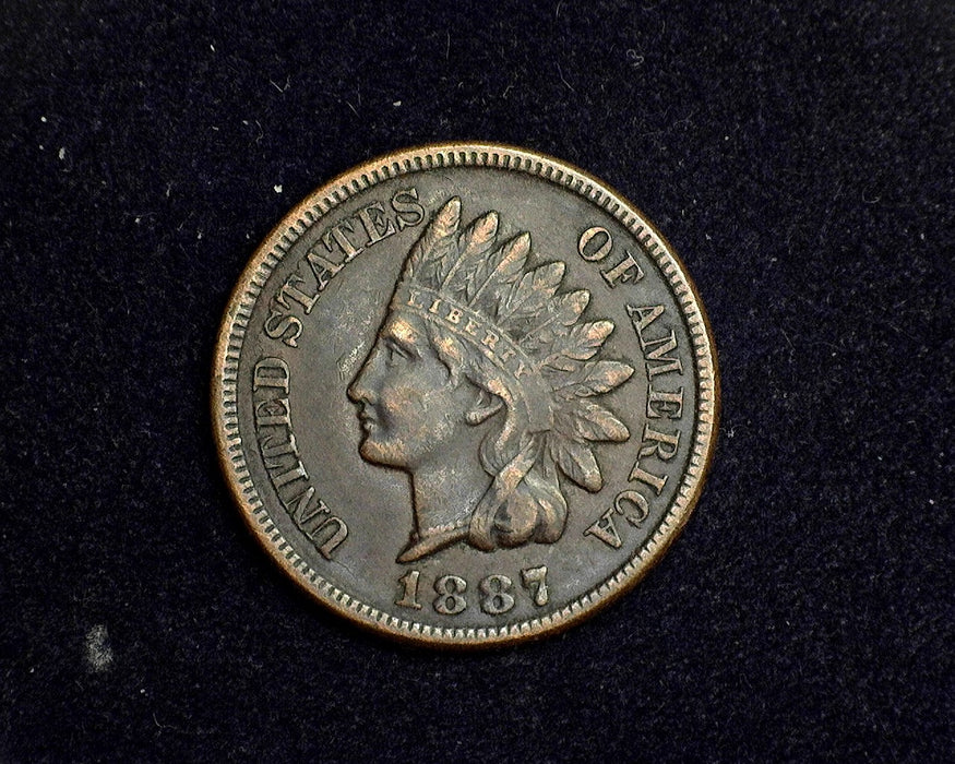 1887 Indian Head Penny/Cent XF - US Coin