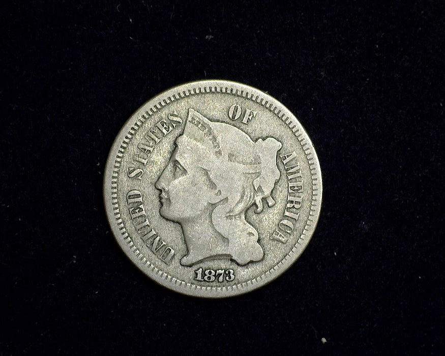 1873 Three Cent Nickel VG - US Coin