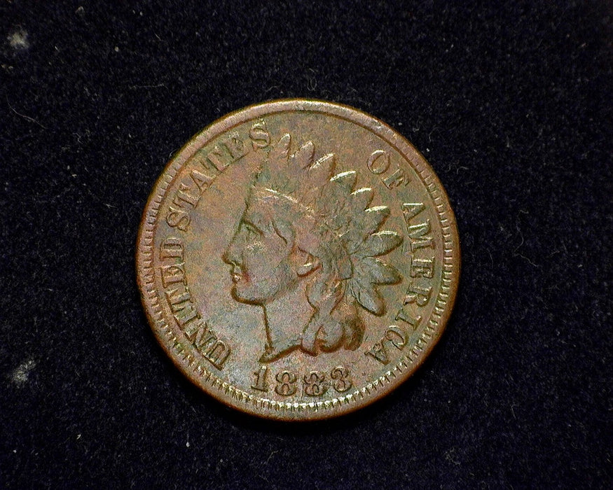 1883 Indian Head Penny/Cent F - US Coin