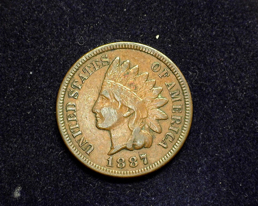 1887 Indian Head Penny/Cent VF - US Coin