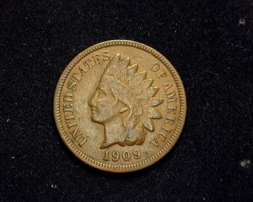 1909 Indian Head Penny/Cent VF - US Coin