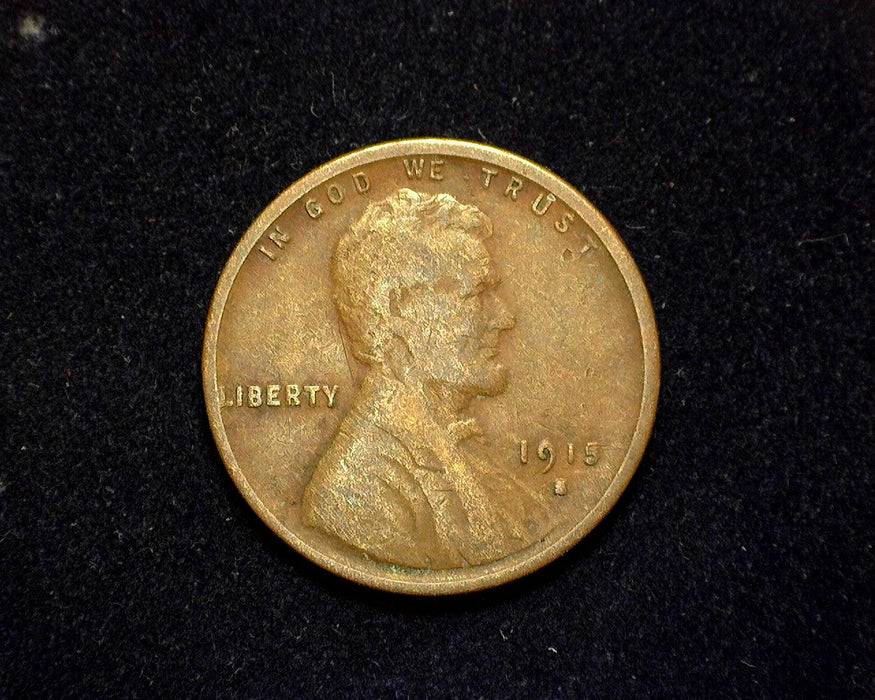 1915 S Lincoln Wheat Penny/Cent VG - US Coin